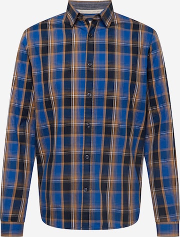 TOM TAILOR Button Up Shirt in Blue: front