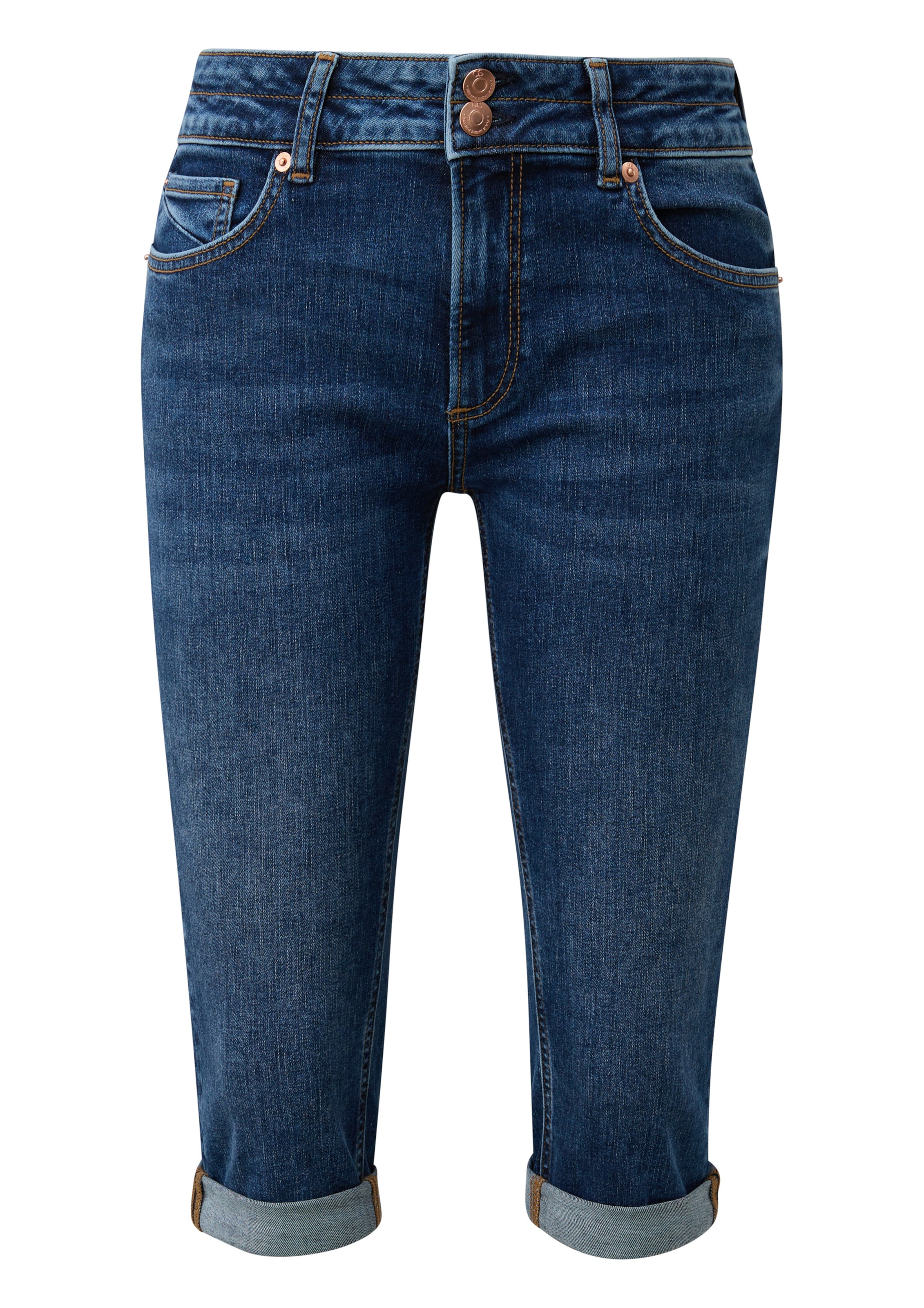 QS Jeans ' CATIE ' in Blauw: voorkant
