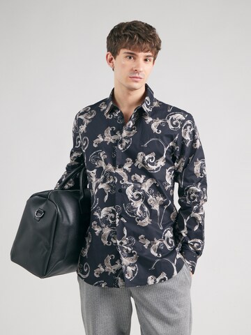 Versace Jeans Couture Slim fit Skjorta i svart: framsida