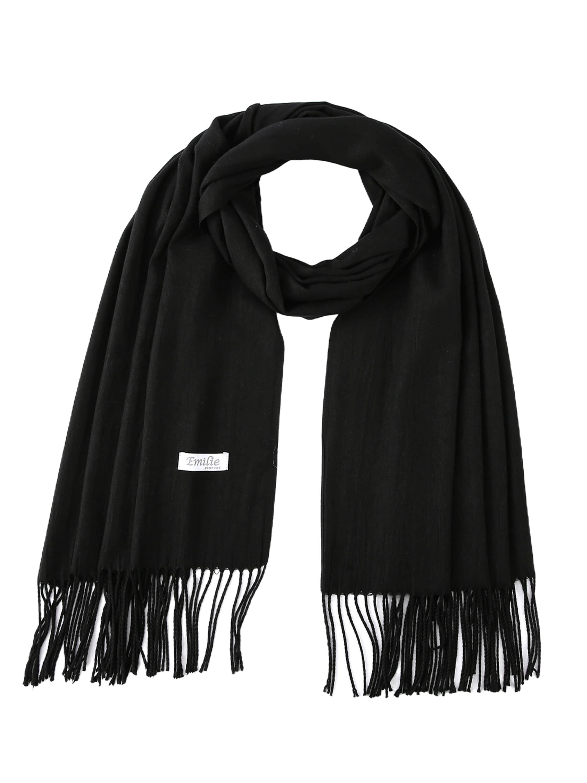 Emilie collection Halsduk 'Pashmina scarf' i svart