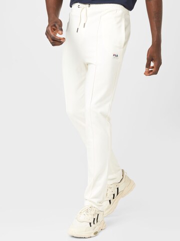 FILA Tapered Trousers 'TREVISO' in White: front