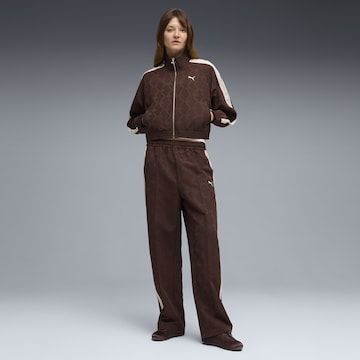 PUMA Regular Broek 'T7' in Bruin