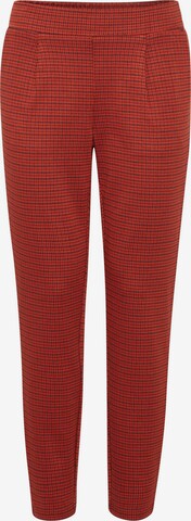 ICHI Slim fit Chino Pants 'KATE' in Red: front