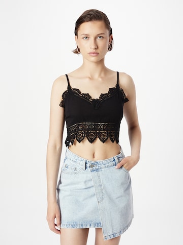 ABOUT YOU Top 'Tia' in Black: front