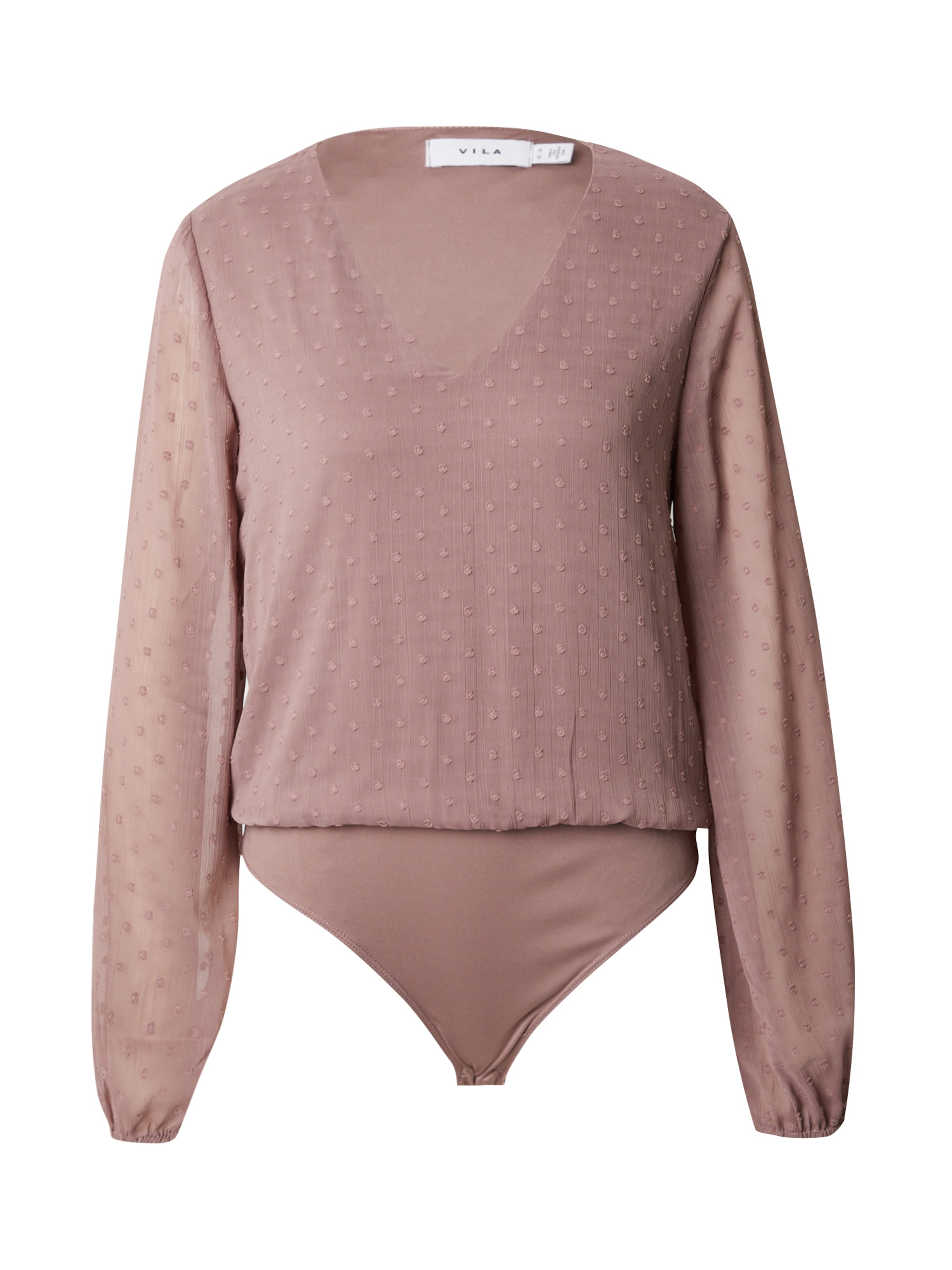 VILA Блузка-боди 'Maliana' в Лиловый: спереди