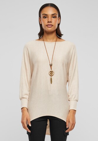 Cloud5ive Blouse in Beige: voorkant