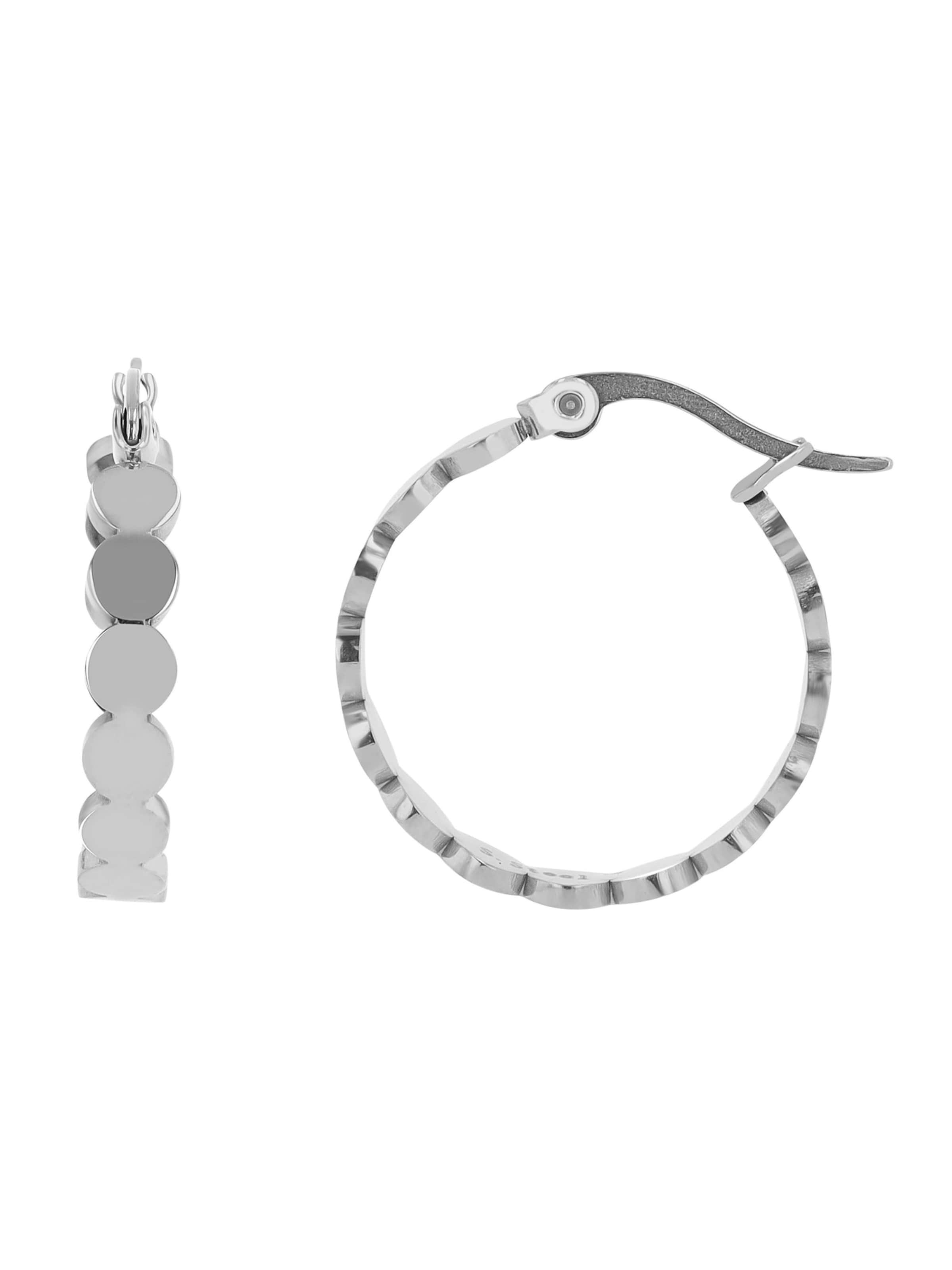 Akzent Earrings 'Lyriana, hautverträglich' in Silver