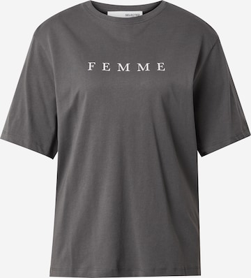 SELECTED - Camiseta 'SLFVilja' en gris: frente