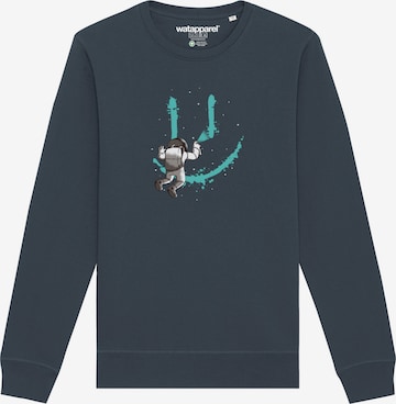 Watapparel Sweatshirt ' Graffiti Astronaut ' in Grau: Vorderseite