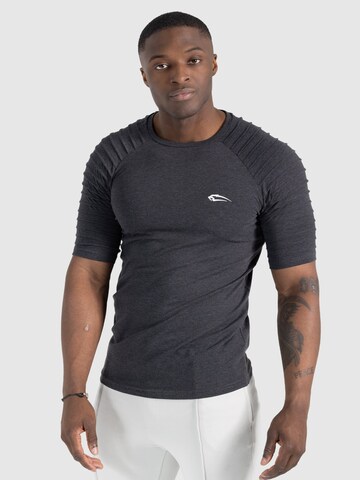 Smilodox T-Shirt 'Ripplez One' in Grau: Vorderseite