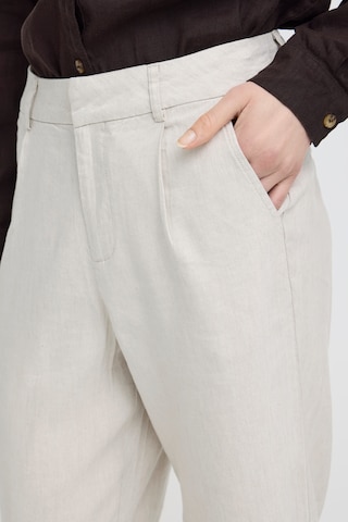 Effilé Pantalon à pince 'LUCA' Pulz en blanc
