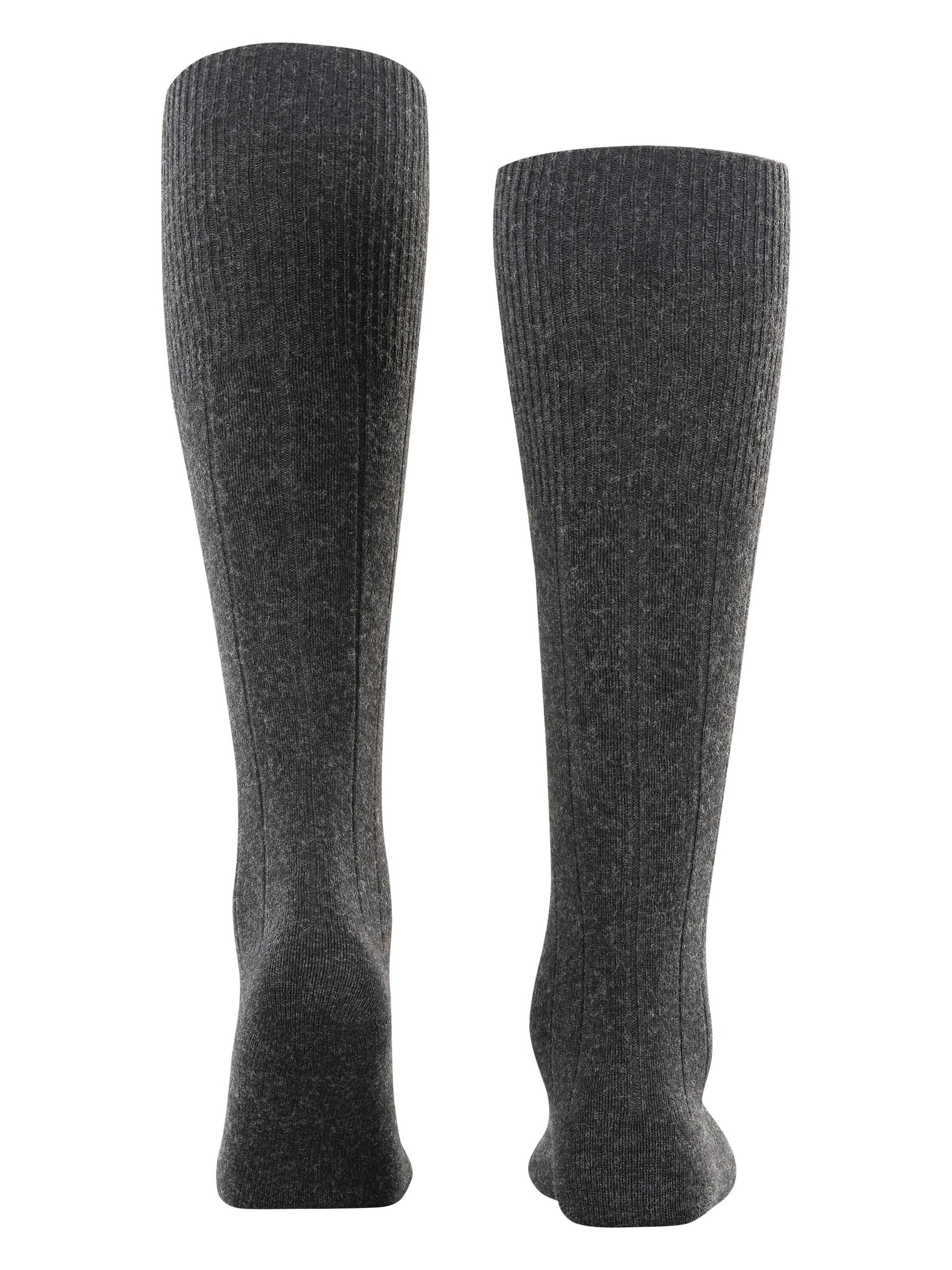 FALKE Knee High Socks 'Lhasa Rib' in Grey