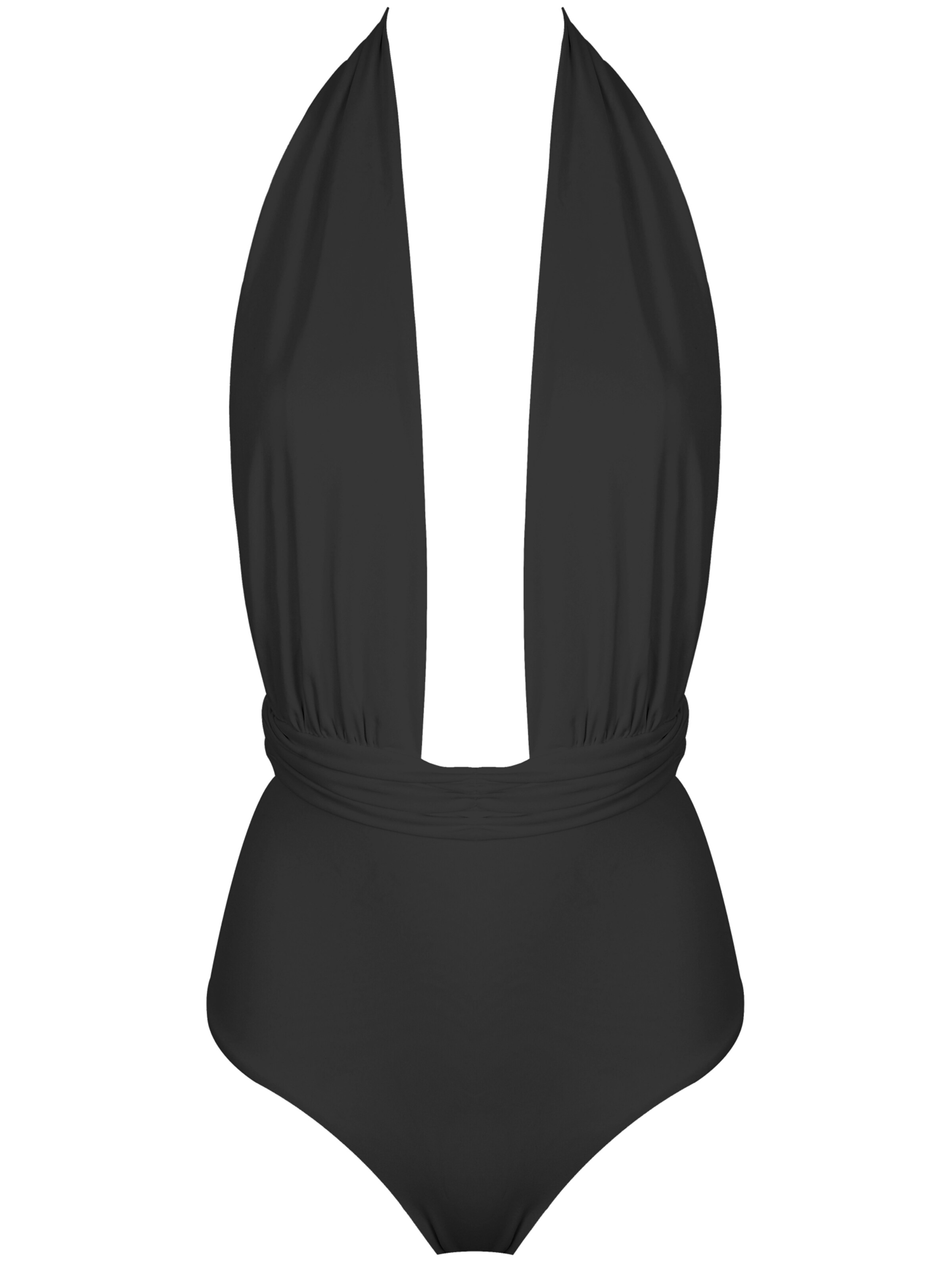 SEA ME SWIM High neck Badeanzug 'ST.BARTH'‌‌‌‌‌‌‌ in Schwarz: Vorderseite