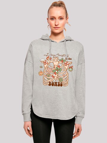 F4NT4STIC Sweatshirt in Grijs: voorkant