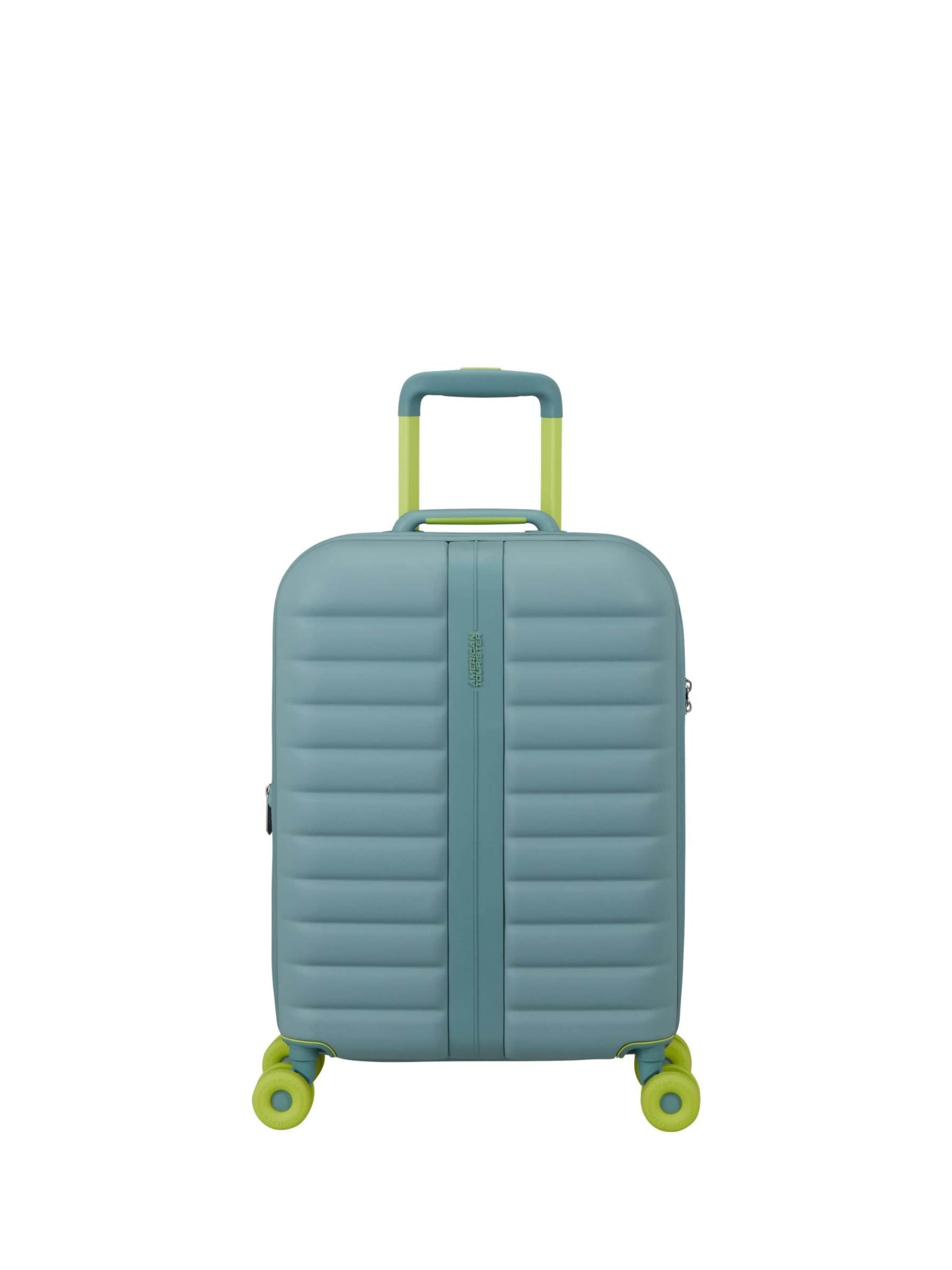 American Tourister Trolley 'NEOVIBE/SPINNER 55/20' in Groen: voorkant
