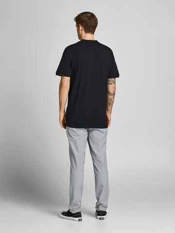 JACK & JONES Shirt 'Shark' in Zwart