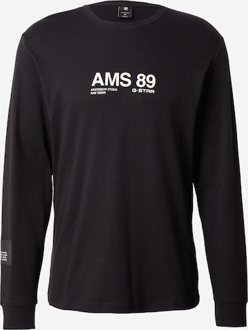 G-STAR Paita 'Ams 89' värissä musta: etupuoli