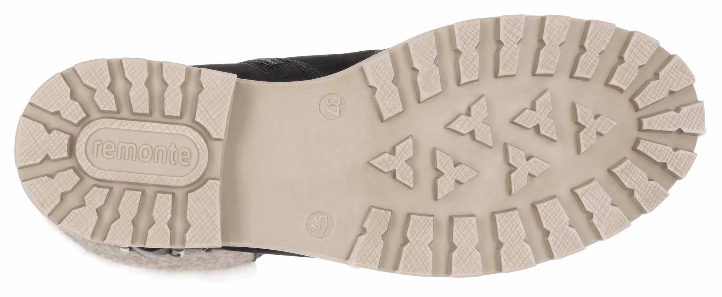 REMONTE Schnürstiefelette in Schwarz