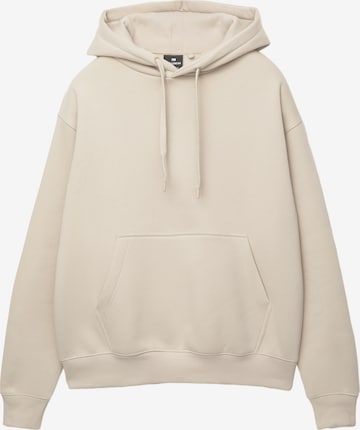 Pull&Bear Sweatshirt in Beige: front