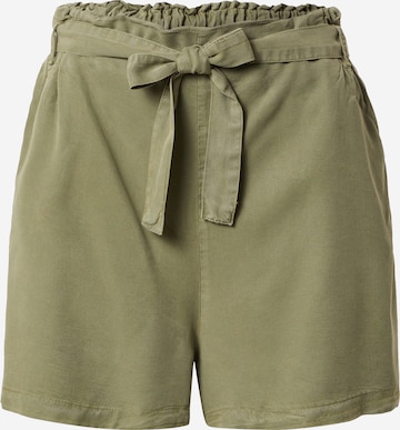 Trendyol Loosefit Kalhoty – zelená: přední strana