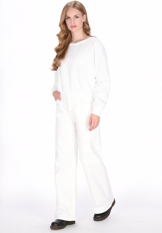 Sweat-shirt DreiMaster Vintage en blanc