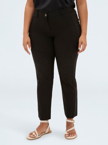 Regular Pantalon Fiorella Rubino en noir