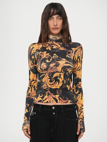 Pull-over 'BAROCCO PORCELAIN' Versace Jeans Couture en noir : devant