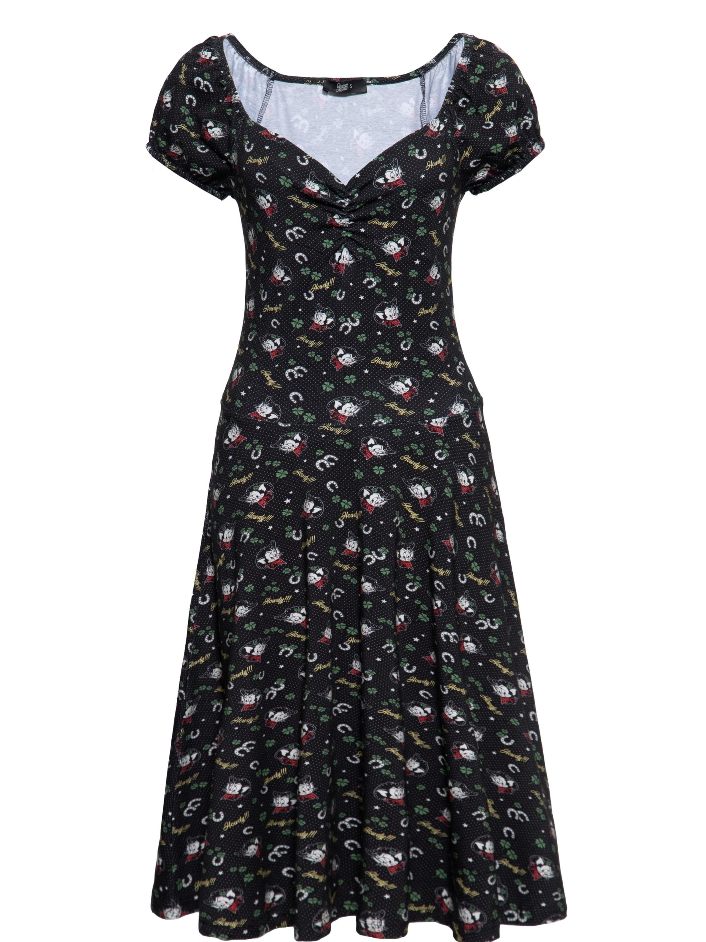 Queen Kerosin Summer Dress 'Howdy' in 46 in Black, Item view