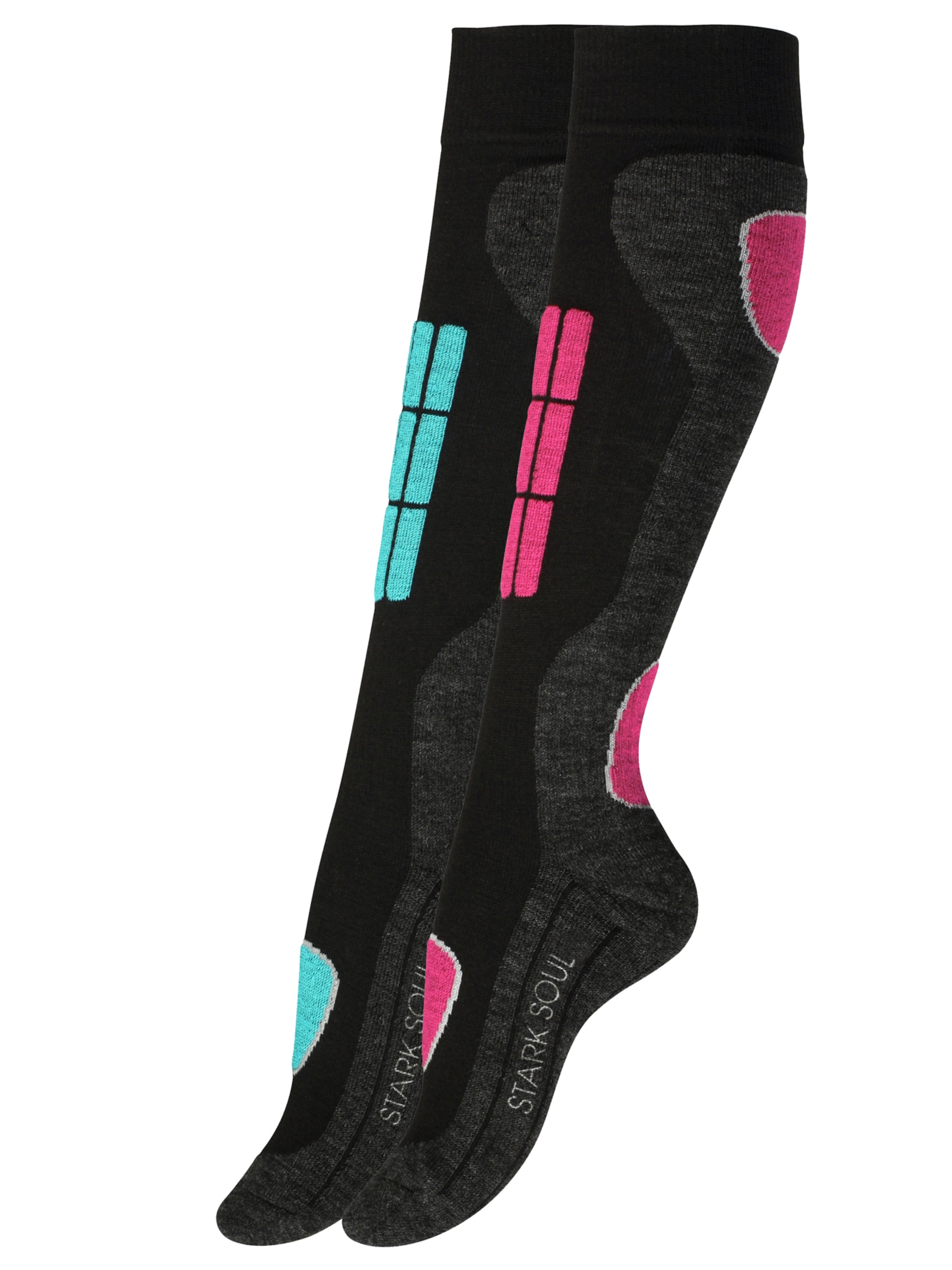 Calzino sportivo di Stark Soul in nero: frontale