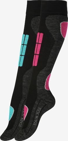 Calzino sportivo di Stark Soul in nero: frontale