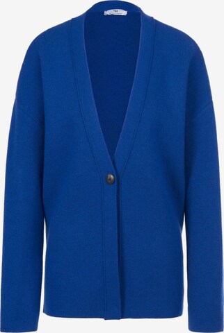 Peter Hahn Knit Cardigan in Blue: front