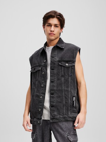 KARL LAGERFELD JEANS Vest in Black: front