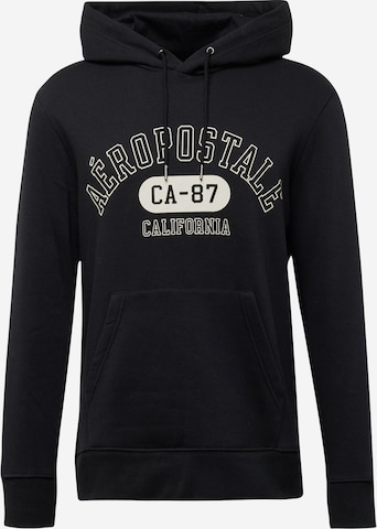 AÉROPOSTALESweater majica 'CALIFORNIA' - crna boja: prednji dio