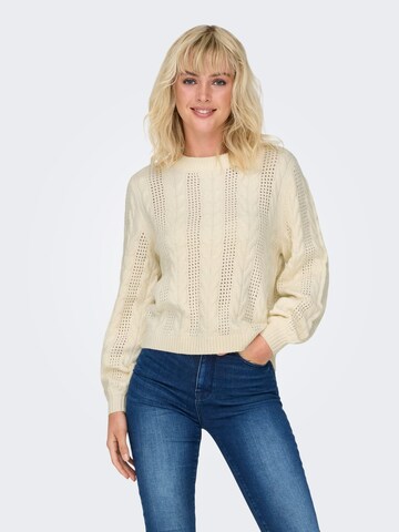 ONLY Sweater 'Rubina' in Beige: front