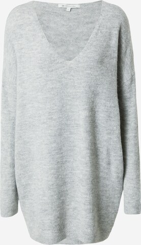 TOM TAILOR DENIM Oversize sveter - Sivá: predná strana