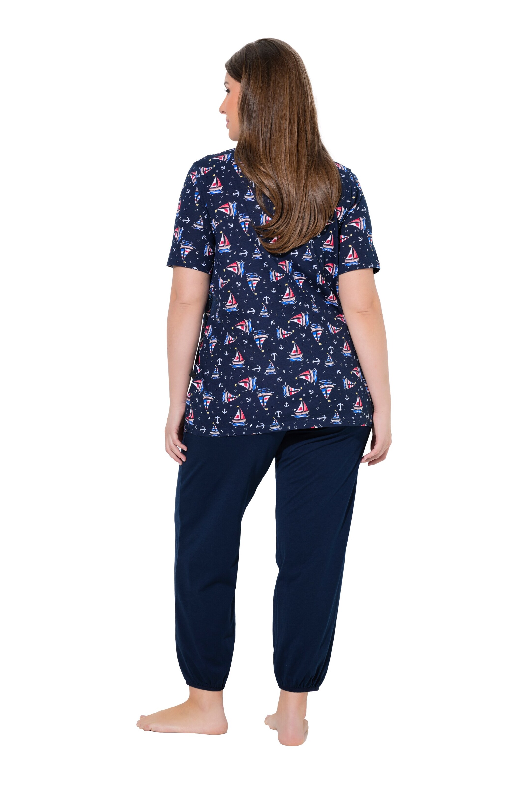 Ulla Popken Pajama Pants in Blue