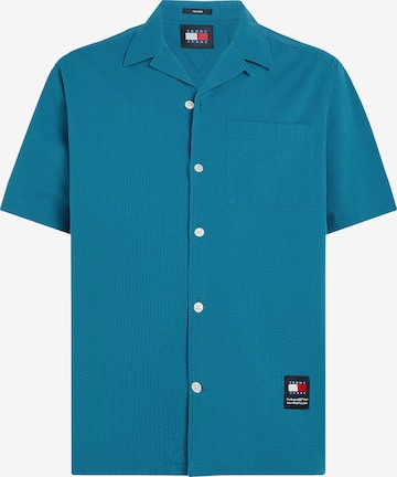 Tommy Jeans Comfort fit Button Up Shirt in Blue: front