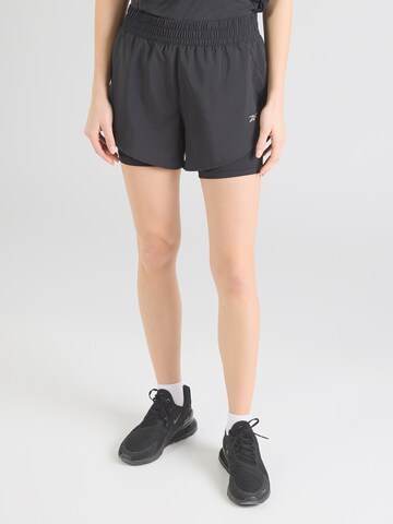 Reebok - Regular Calças de desporto em preto: frente