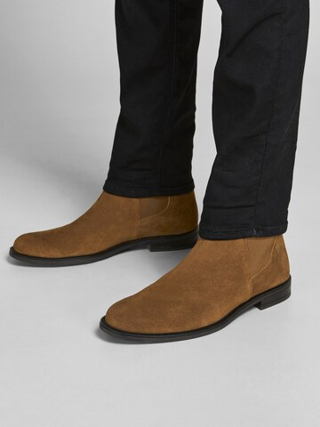 JACK & JONES - Botas chelsea 'Stan' em castanho