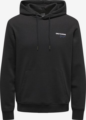 Only & Sons Sweatshirt in Black: front