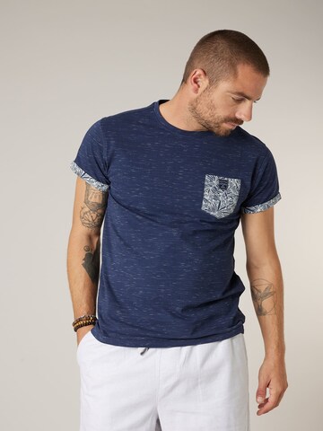 T-Shirt 'SHAMAR' Deeluxe en bleu : devant