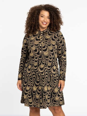 YOEK Blusenkleid in Schwarz: Vorderseite