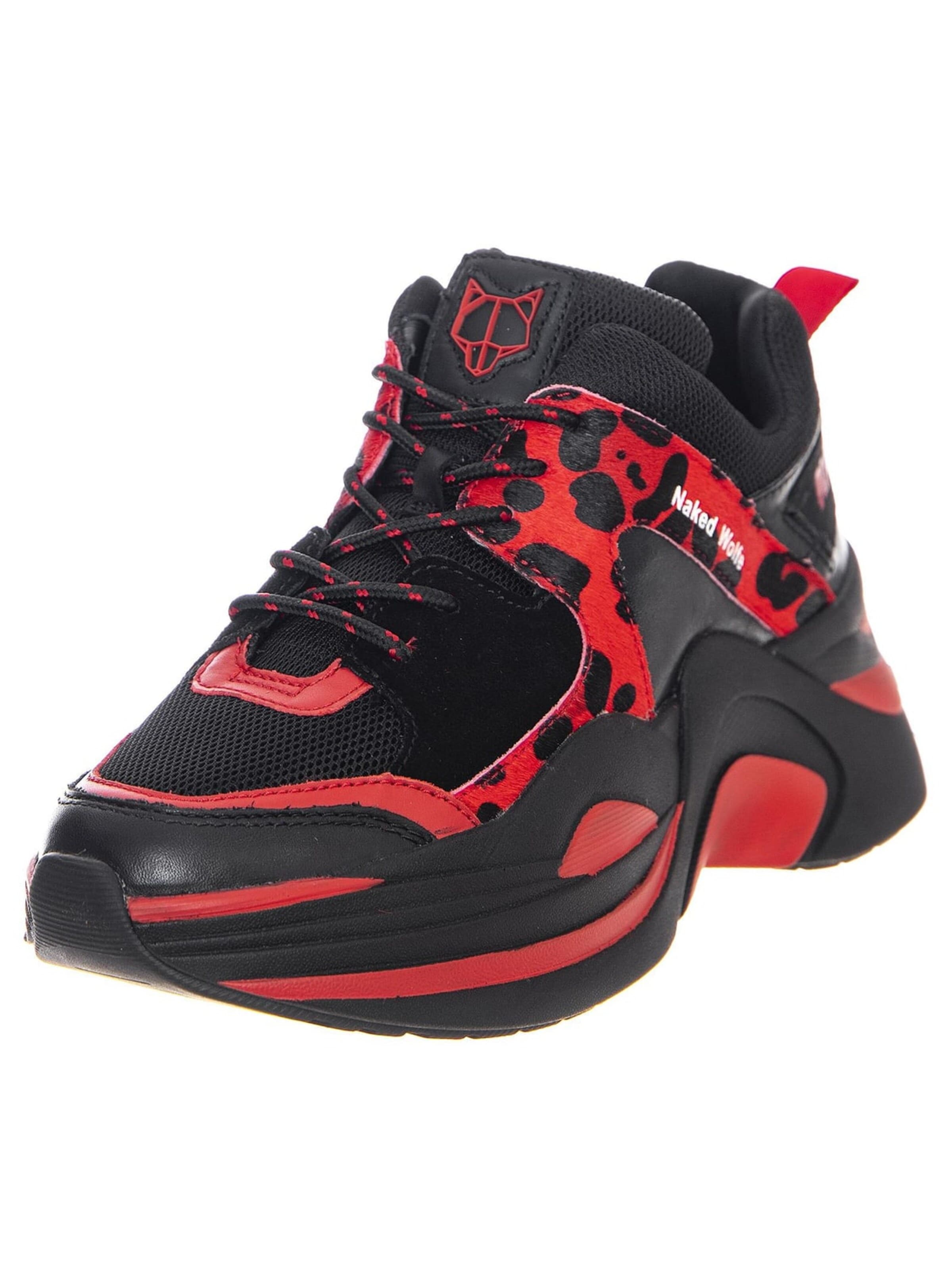 NAKED WOLFE Sneakers 'Track Sneakers' in Red: front