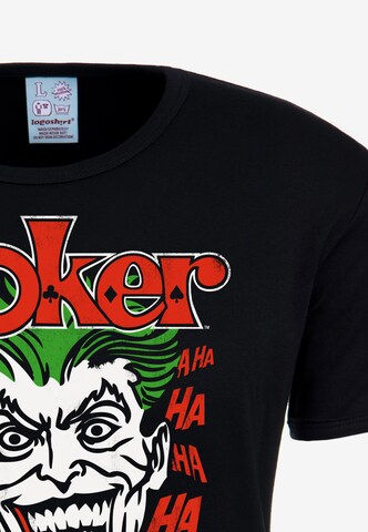 LOGOSHIRT Shirt 'The Joker' in Black