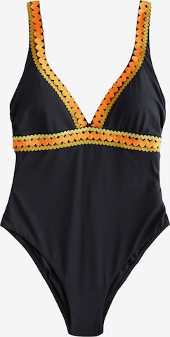 Next - Triángulo Traje de baño en negro: frente