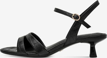 Tamaris Páskové sandály – černá: přední strana