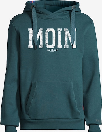 salzhaut Sweatshirt 'HEFF - MOIN' in Groen: voorkant