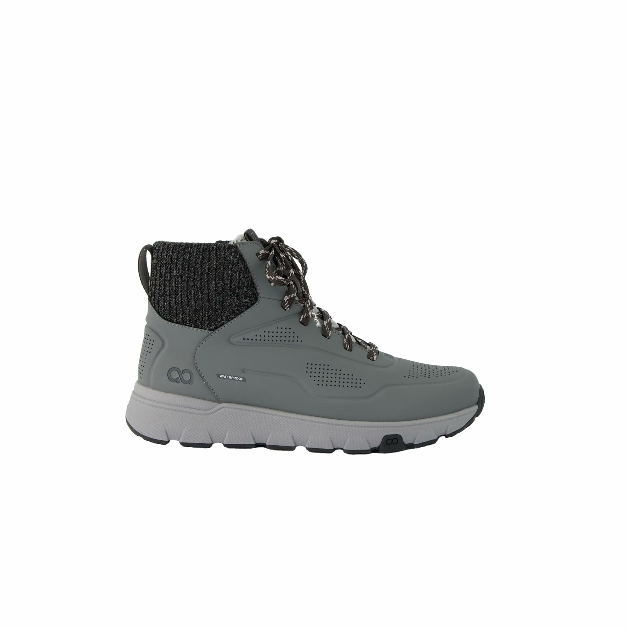 Tenhaag Lace-up bootie in Grey: front