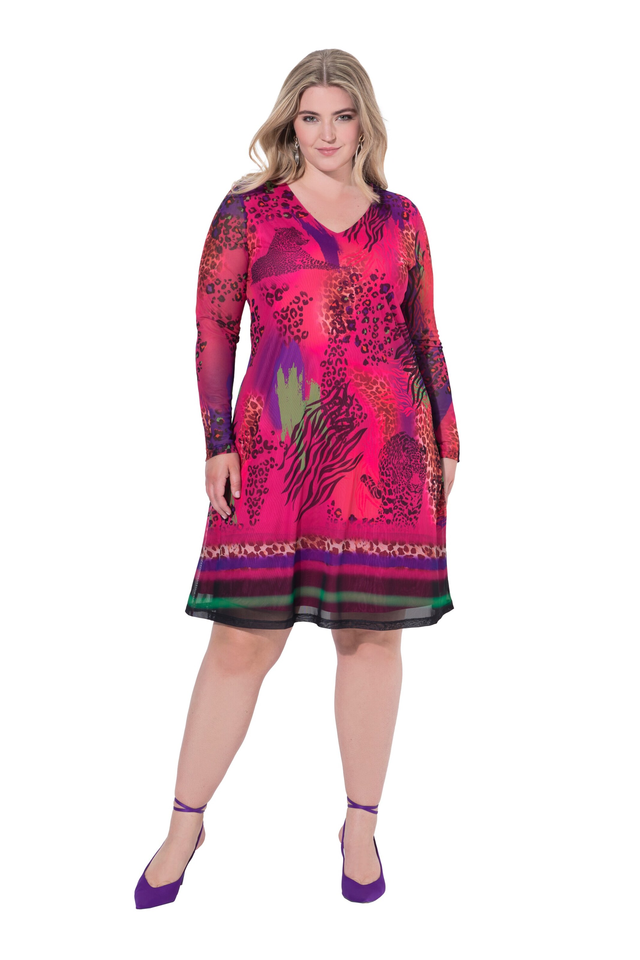 MIAMODA Jurk in Roze: voorkant