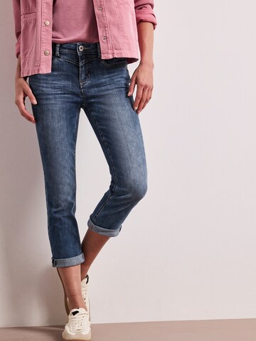 Coupe slim Jean 'Jane' STREET ONE en bleu : devant